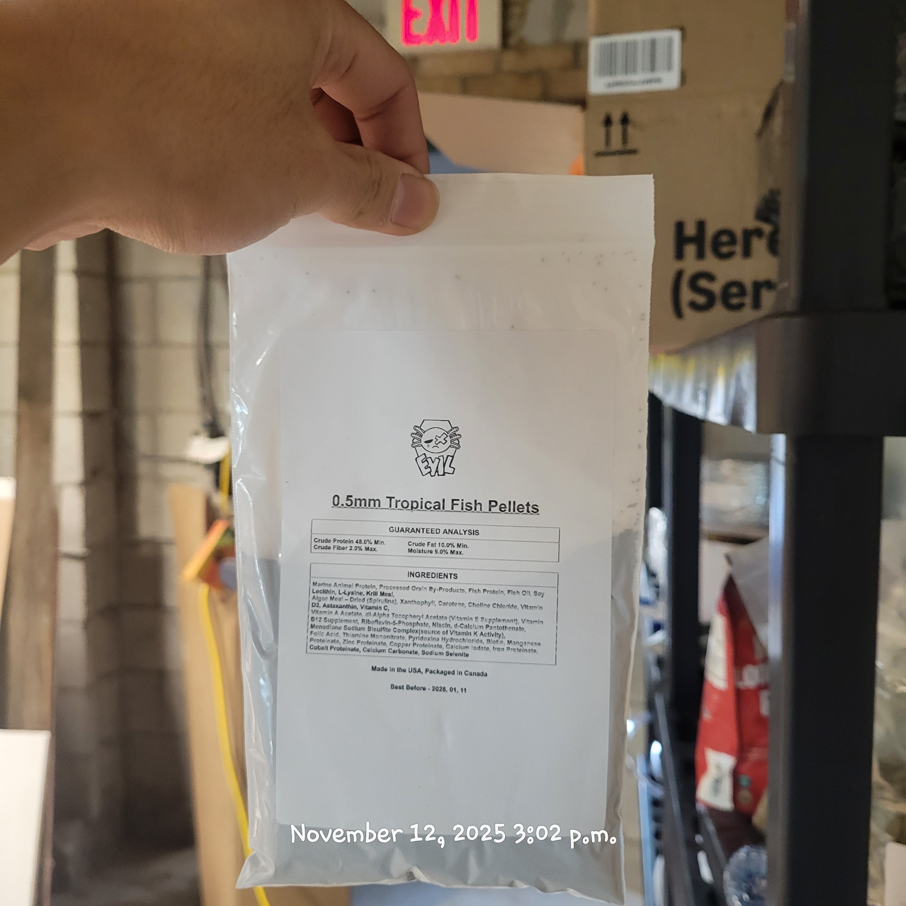 0.5mm Tropical Fish Pellets (100g)